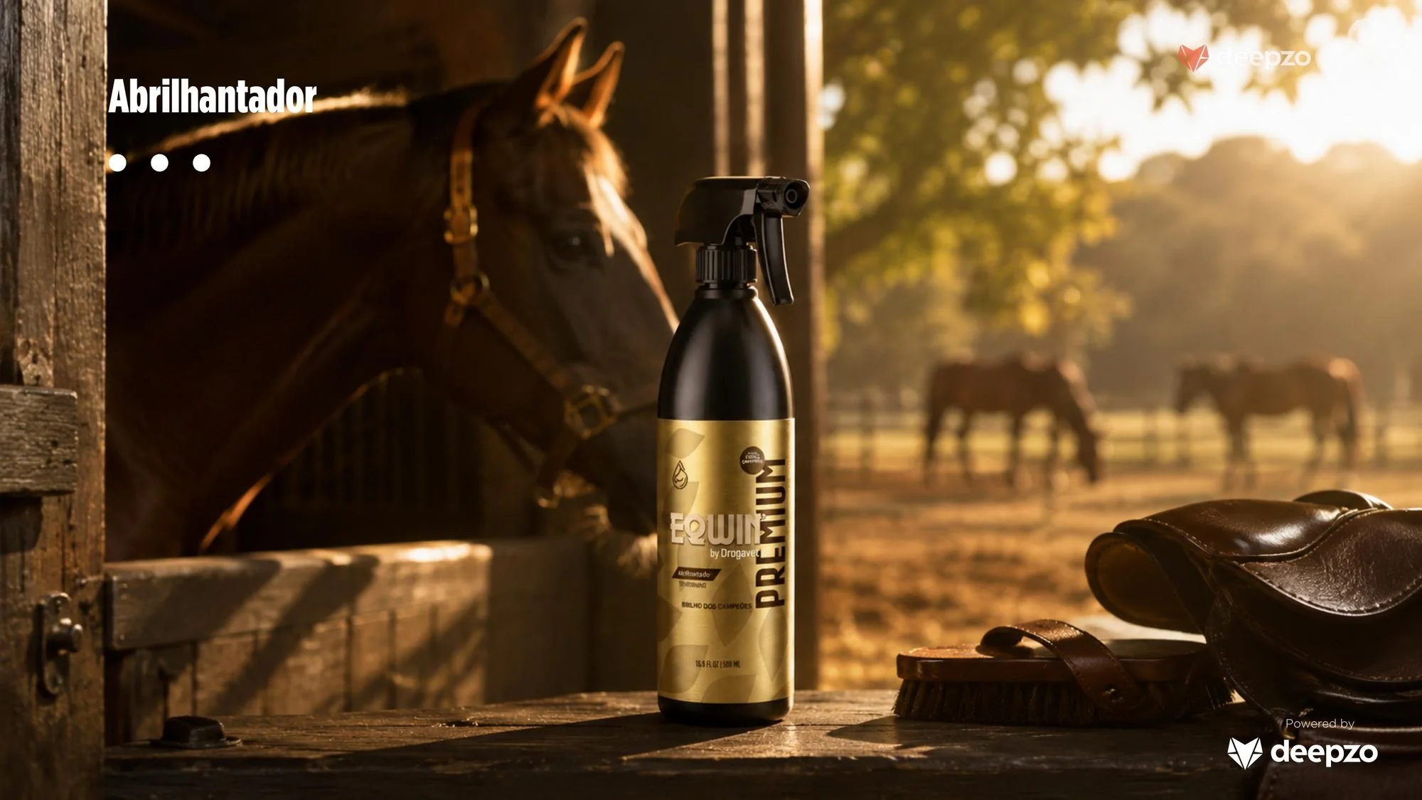 Linha Eqwin by DrogaVET para cuidado de cavalos